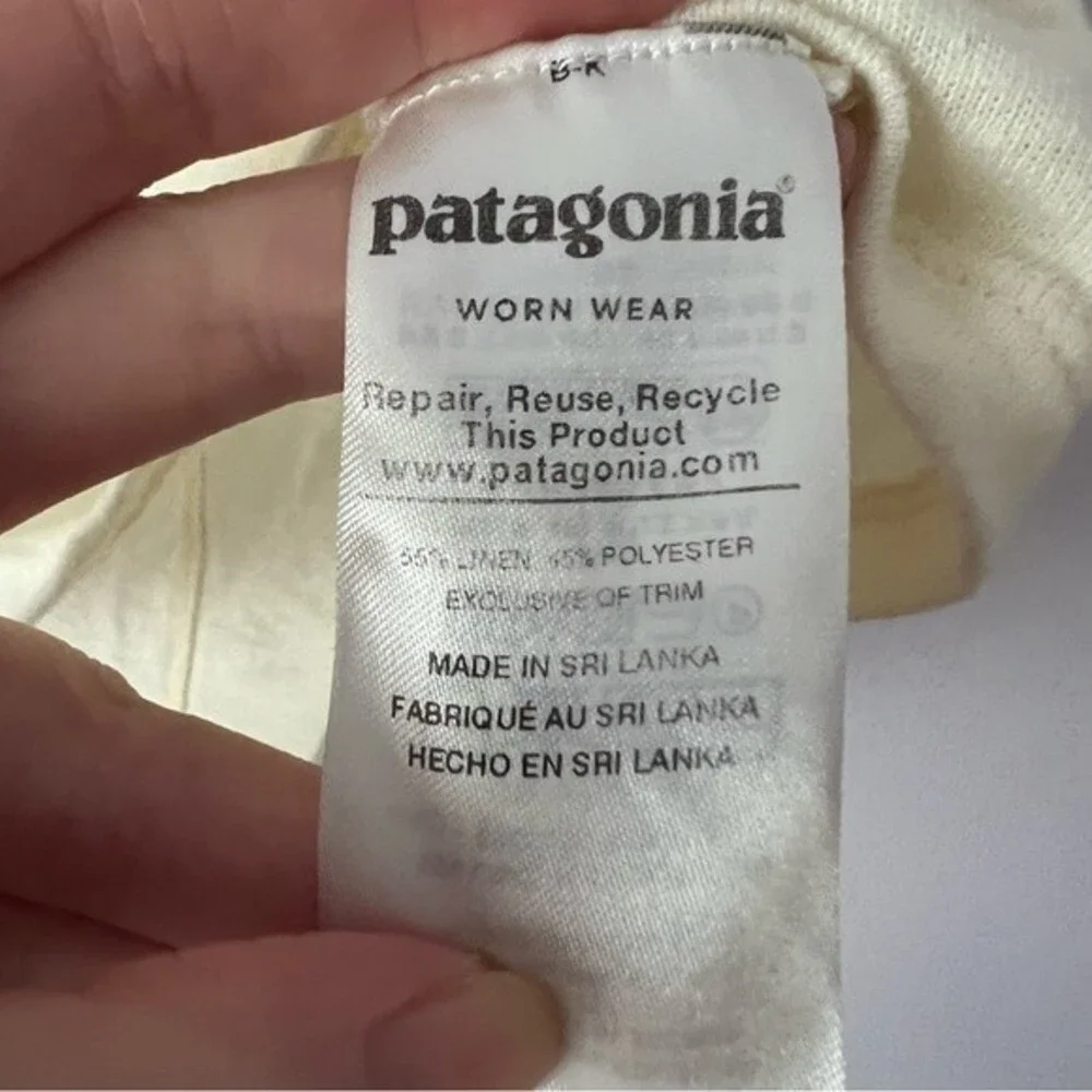 🍉 Patagonia Mount Airy Scoop Tee Linen Small